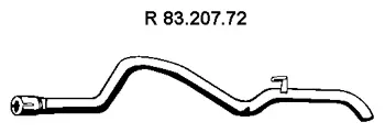 Tuyau d'échappement EBERSPÄCHER 83.207.72