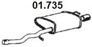 Silencieux arrière NOVAK 01.735