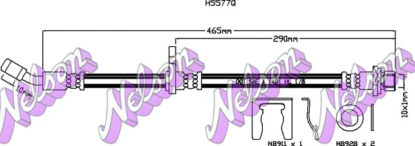 Flexible de frein KAWE H5577Q