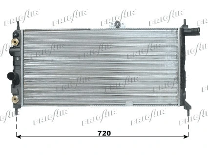 Radiateur, refroidissement du moteur FRIGAIR 0107.3026