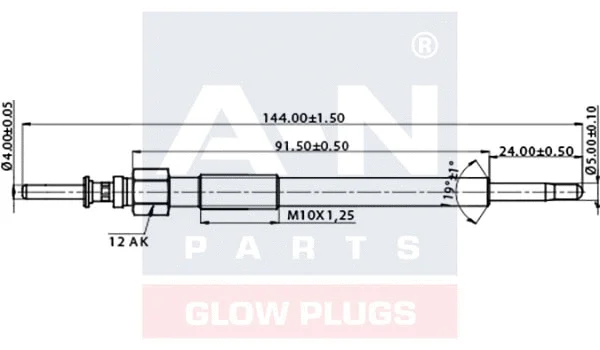 Bougie de préchauffage A-N PARTS A-N145497