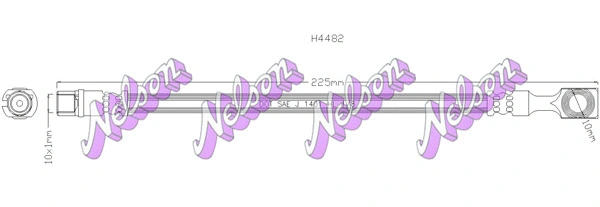 Flexible de frein KAWE H4482