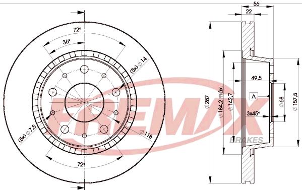 Disque de frein FREMAX BD-9908