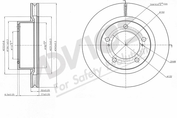 Disque de frein ADVICS-SEA A6F153