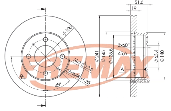 Disque de frein FREMAX BD-1008