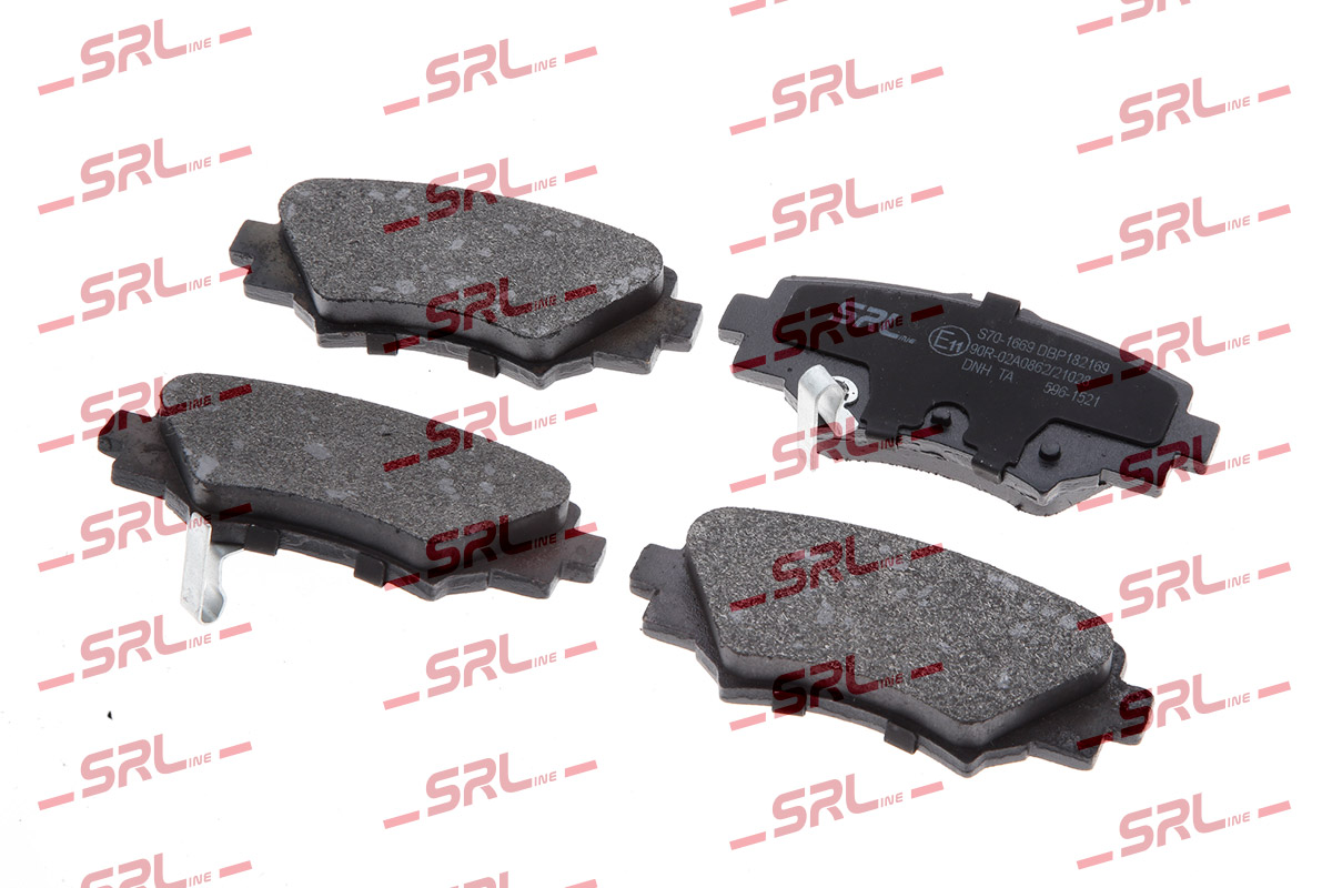Kit de plaquettes de frein, frein à disque SRLine S70-1669
