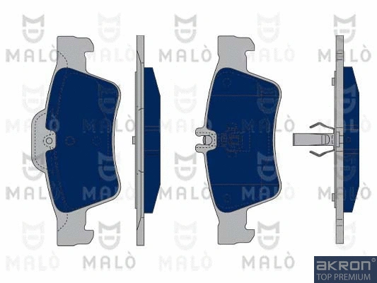 Kit de plaquettes de frein, frein à disque AKRON-MALÒ 1050094
