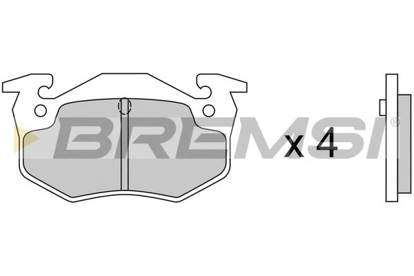 Kit de plaquettes de frein, frein à disque BREMSI BP2217