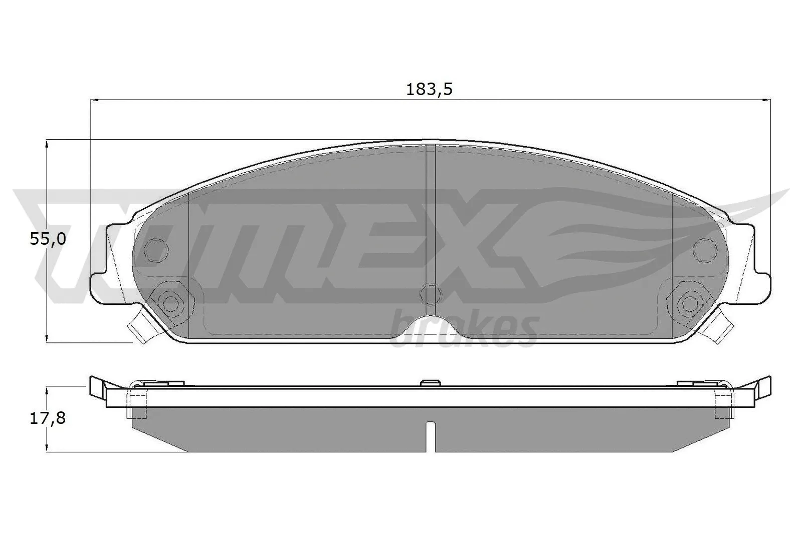 Kit de plaquettes de frein, frein à disque TOMEX Brakes TX 19-20