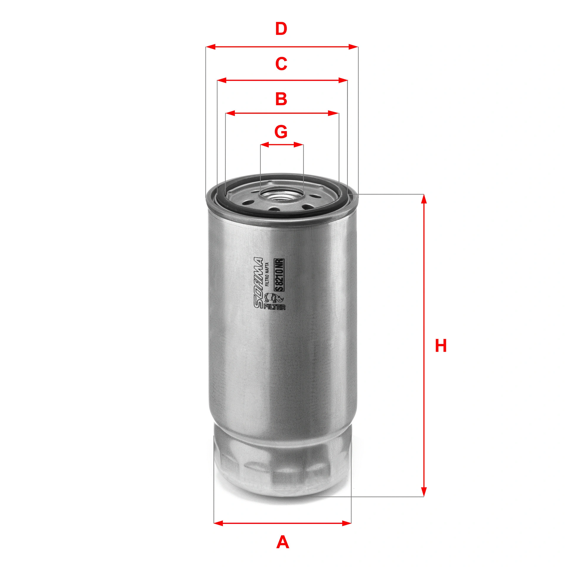 Filtre à carburant SOFIMA S 8210 NR