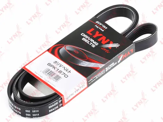 Courroie trapézoïdale à nervures LYNXAUTO 6PK1670