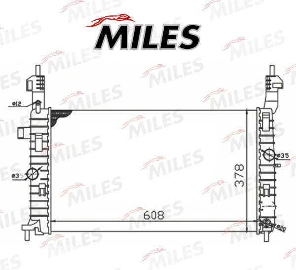 Radiateur, refroidissement du moteur MILES ACRM123