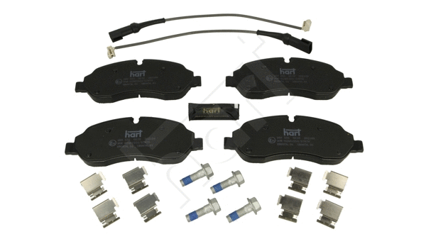 Kit de plaquettes de frein, frein à disque HART 260 555
