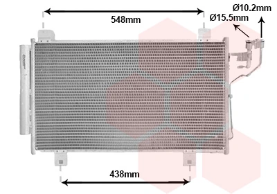 Condenseur, climatisation VAN WEZEL 27015260