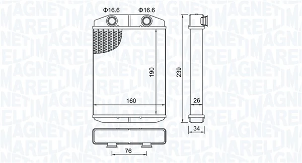 Système de chauffage MAGNETI MARELLI 350218507000