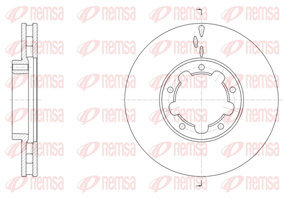 Disque de frein REMSA 62091.10