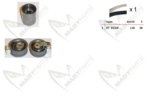 Kit de courroie crantée MABYPARTS OBK010235