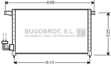 Condenseur, climatisation BUGOBROT 62-MT5092