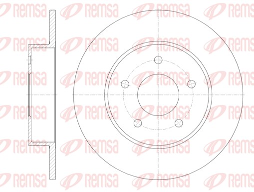 Disque de frein REMSA 6820.00