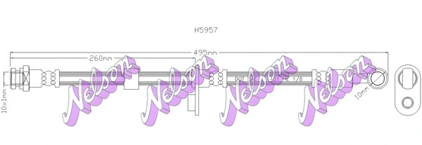 Flexible de frein KAWE H5957