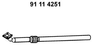 Tuyau d'échappement EBERSPÄCHER 91 11 4251