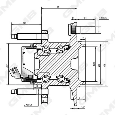 Moyeu de roue GMB GH34990A