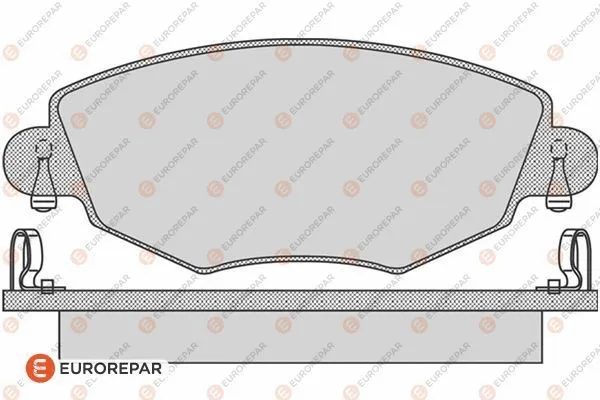 Kit de plaquettes de frein, frein à disque EUROREPAR 1617256280