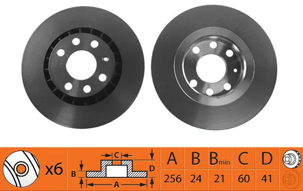 Disque de frein SB BR12101T