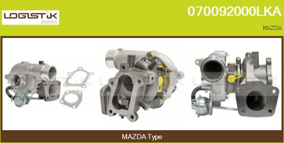 Turbocompresseur, suralimentation LGK 070092000LKA