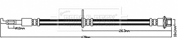 Flexible de frein BORG & BECK BBH7967