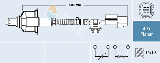 Sonde lambda FAE 77712