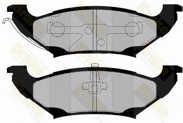 Kit de plaquettes de frein, frein à disque Brake ENGINEERING PA1446