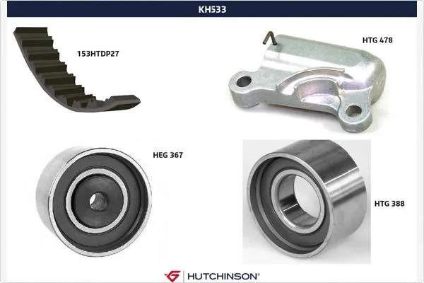 Kit de courroie crantée HUTCHINSON KH 533