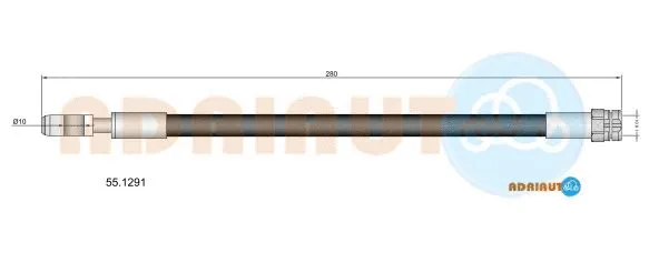 Flexible de frein ADRIAUTO 55.1291