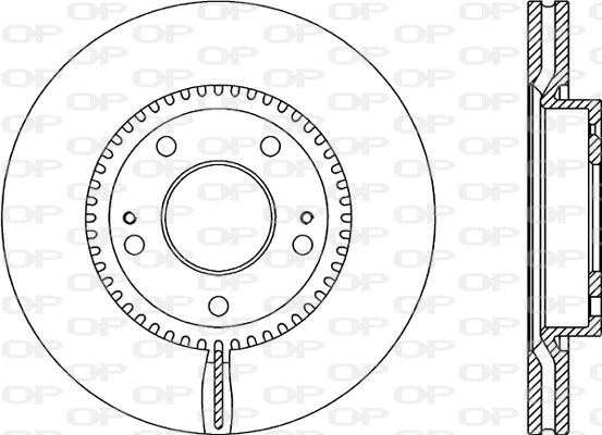 Disque de frein OPEN PARTS BDA2069.20