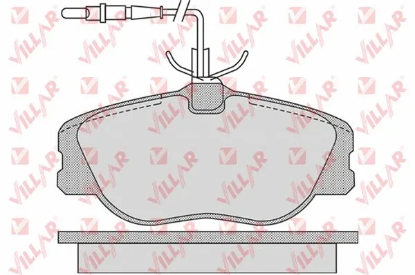 Kit de plaquettes de frein, frein à disque VILLAR 626.1104