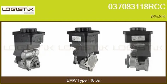 Pompe hydraulique, direction LGK 037083118RCC