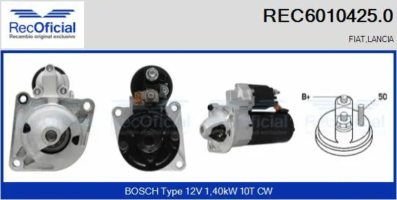 Démarreur RECOFICIAL REC6010425.0