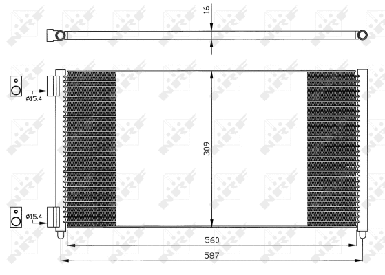 Condenseur, climatisation NRF 35496