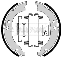 Jeu de mâchoires de frein, frein de stationnement BORG & BECK BBS6360
