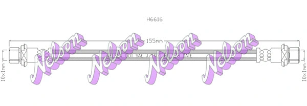 Flexible de frein KAWE H6616