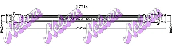 Flexible de frein KAWE H7714