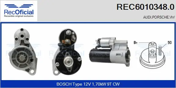 Démarreur RECOFICIAL REC6010348.0
