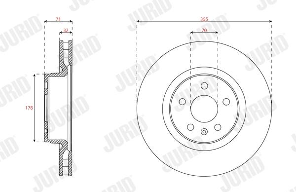 Disque de frein JURID 563660JC-1