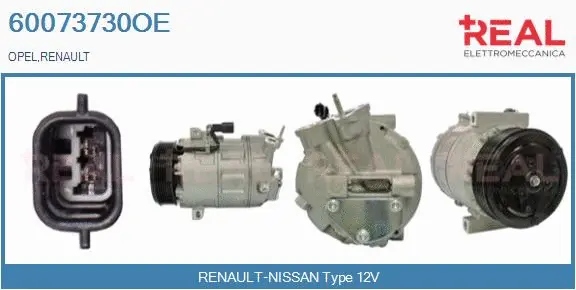 Compresseur, climatisation REAL 60073730OE