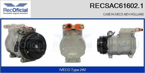Compresseur, climatisation RECOFICIAL RECSAC61602.1