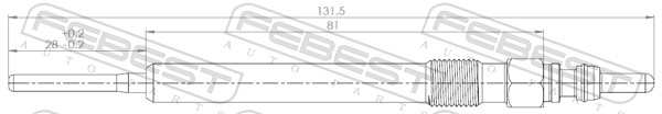 Bougie de préchauffage FEBEST 17642-001