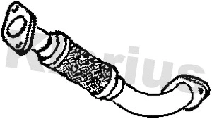 Tube ondulé, système d'échappement KLARIUS 110416