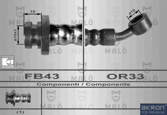 Flexible de frein AKRON-MALÒ 80065