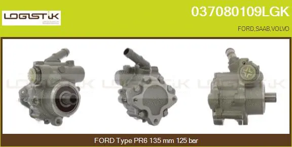 Pompe hydraulique, direction LGK 037080109LGK